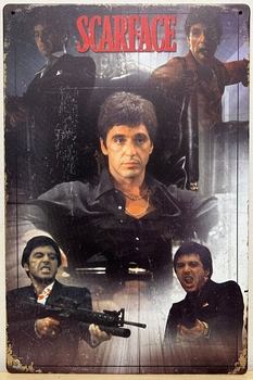 Scarface Collage kleur reclamebord metaal 30x20 cm