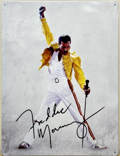 Freddie Mercury Queen wandbord metaal
