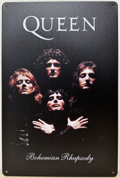 Queen Bohemian Rhapsody wandbord van metaal