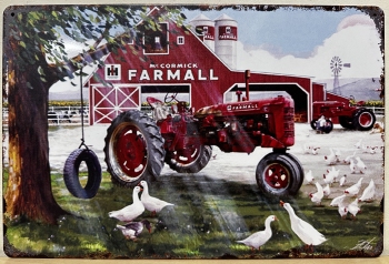 Mc Cormick Farmall tractor boerderij reclamebord